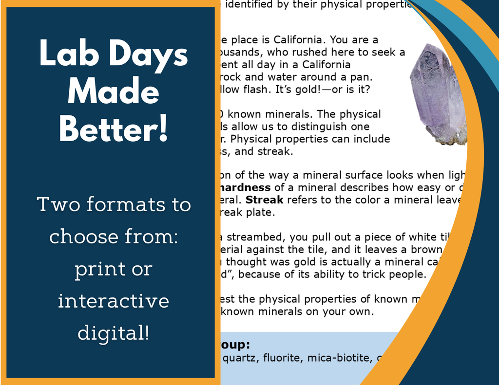 Properties of Minerals Digital Inquiry Lab - MS 6-8