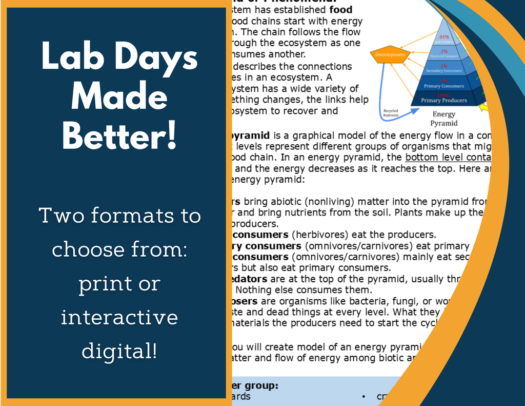 Matter & Energy in Ecosystems Digital Inquiry Lab - NGSS MS LS2-3