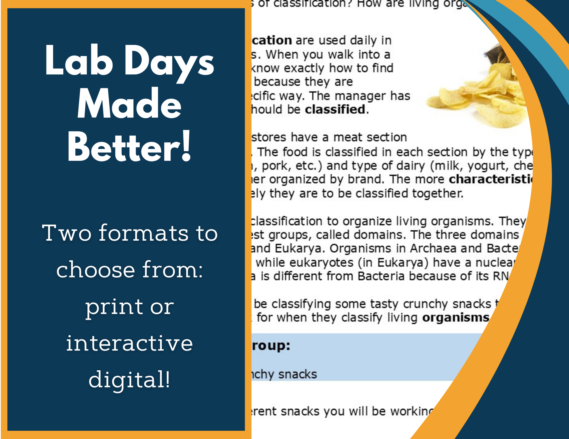 Classification Digital Inquiry Lab - MS 6-8