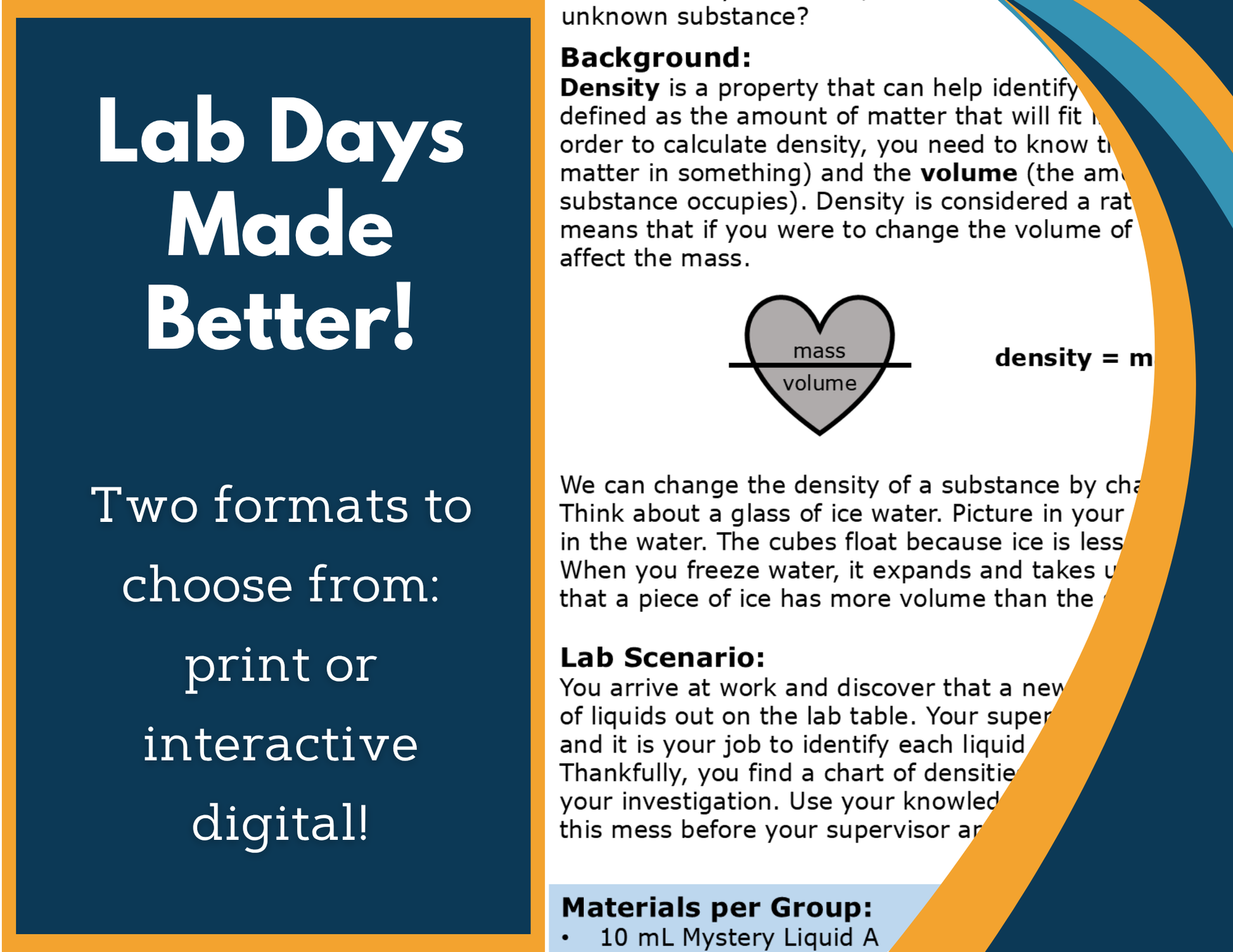 Density Digital Inquiry Lab - MS 6-8