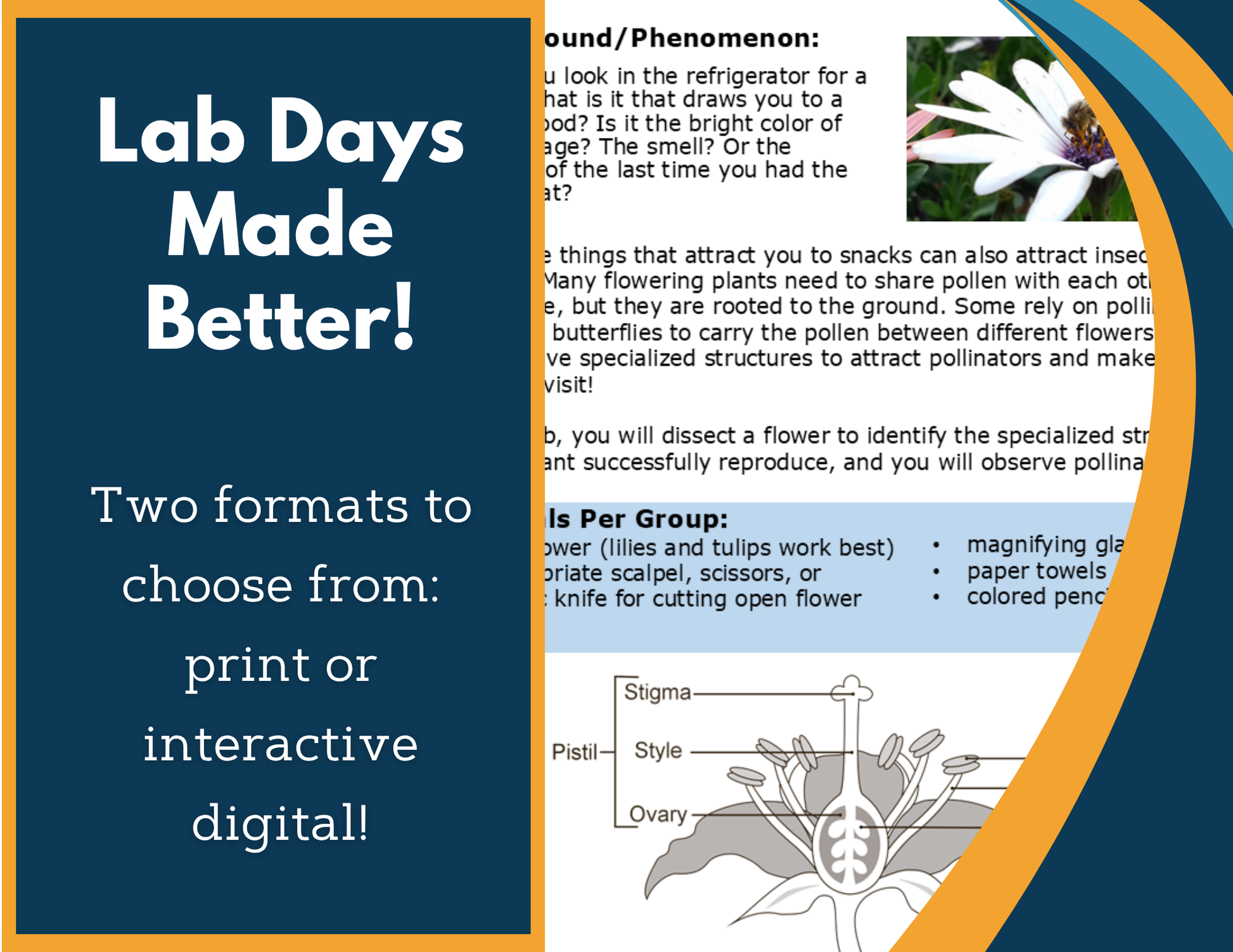 Pollination Digital Inquiry Lab &  - NGSS MS LS1-4