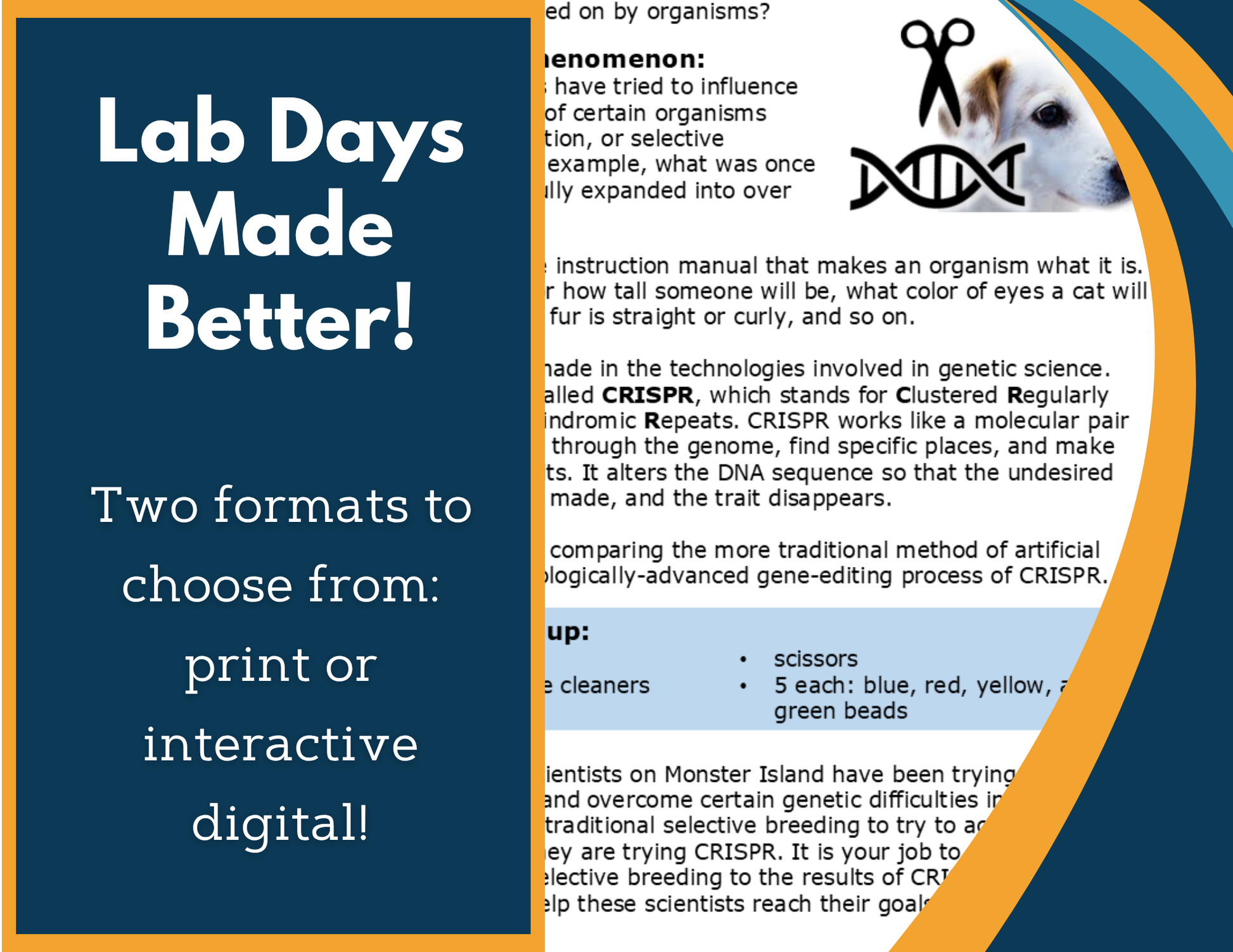 Inheritance of Desired Traits Digital Inquiry Lab - NGSS MS LS4-5