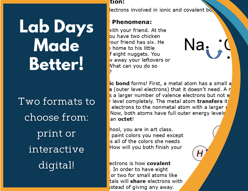 Chemical Bonding Digital Inquiry Lab - MS 6-8