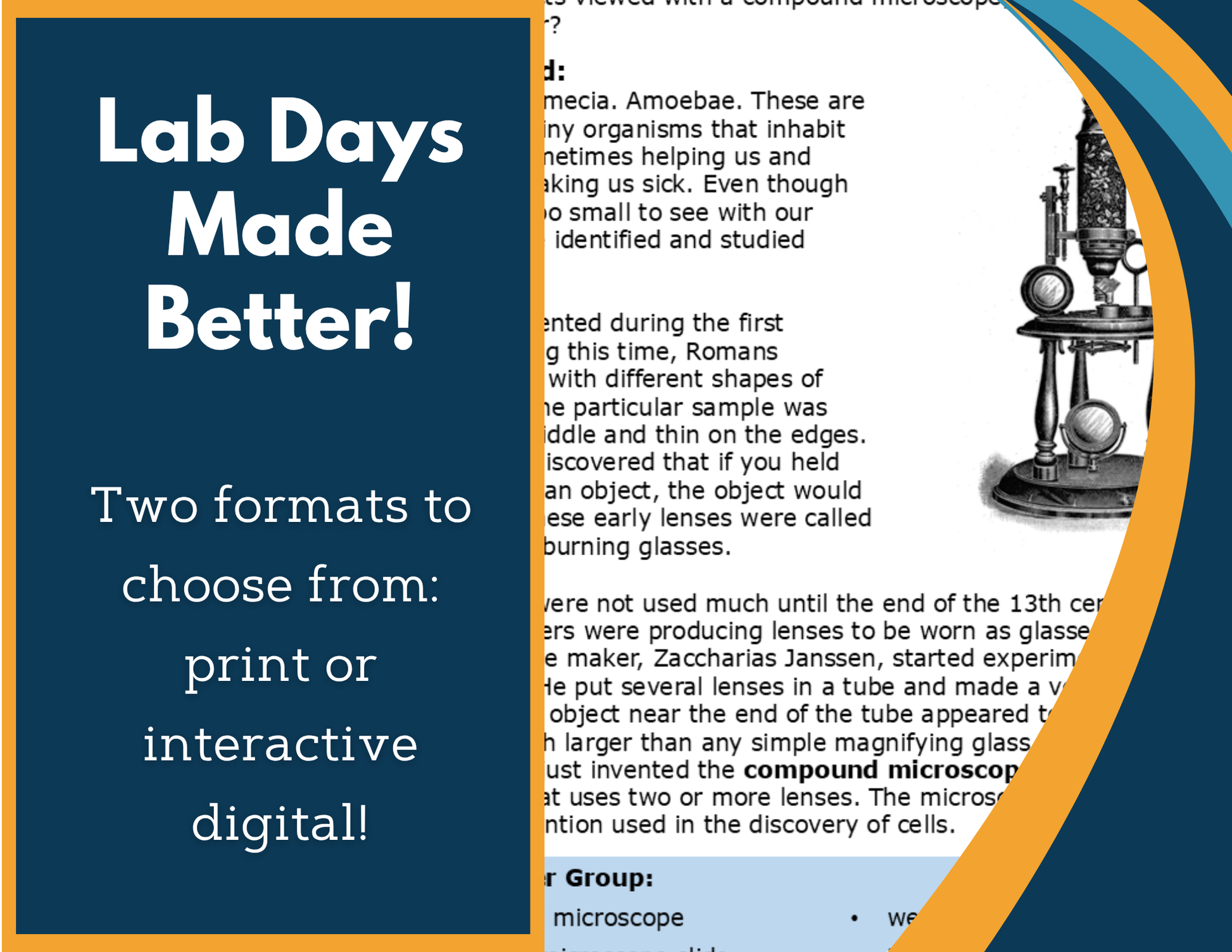 Microscope Training Digital Inquiry Lab - MS 6-8