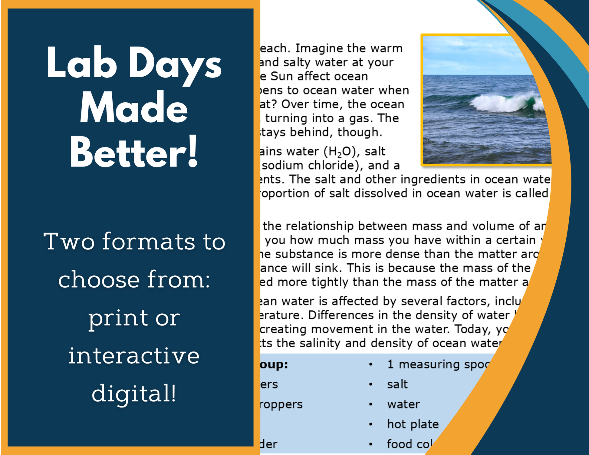 Properties of Oceans Digital Inquiry Lab - MS 6-8