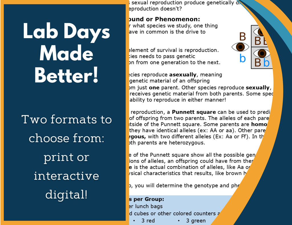 Models for Genetic Variation Digital Inquiry Lab - NGSS MS LS3-2
