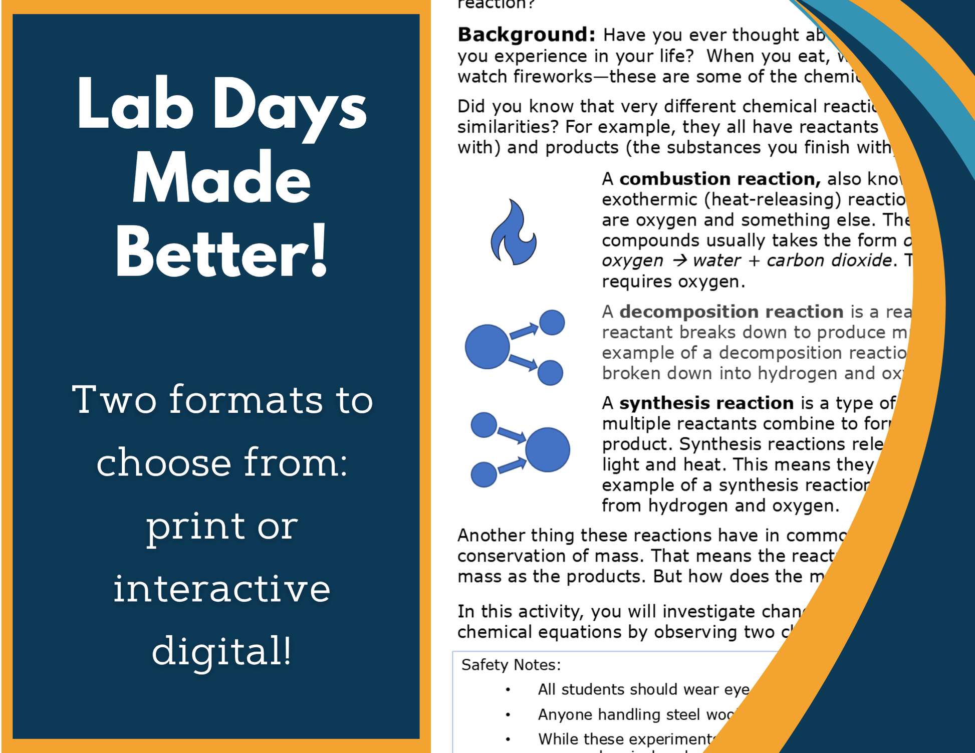 Chemical Reactions & Mass Digital Inquiry Lab - MS 6-8
