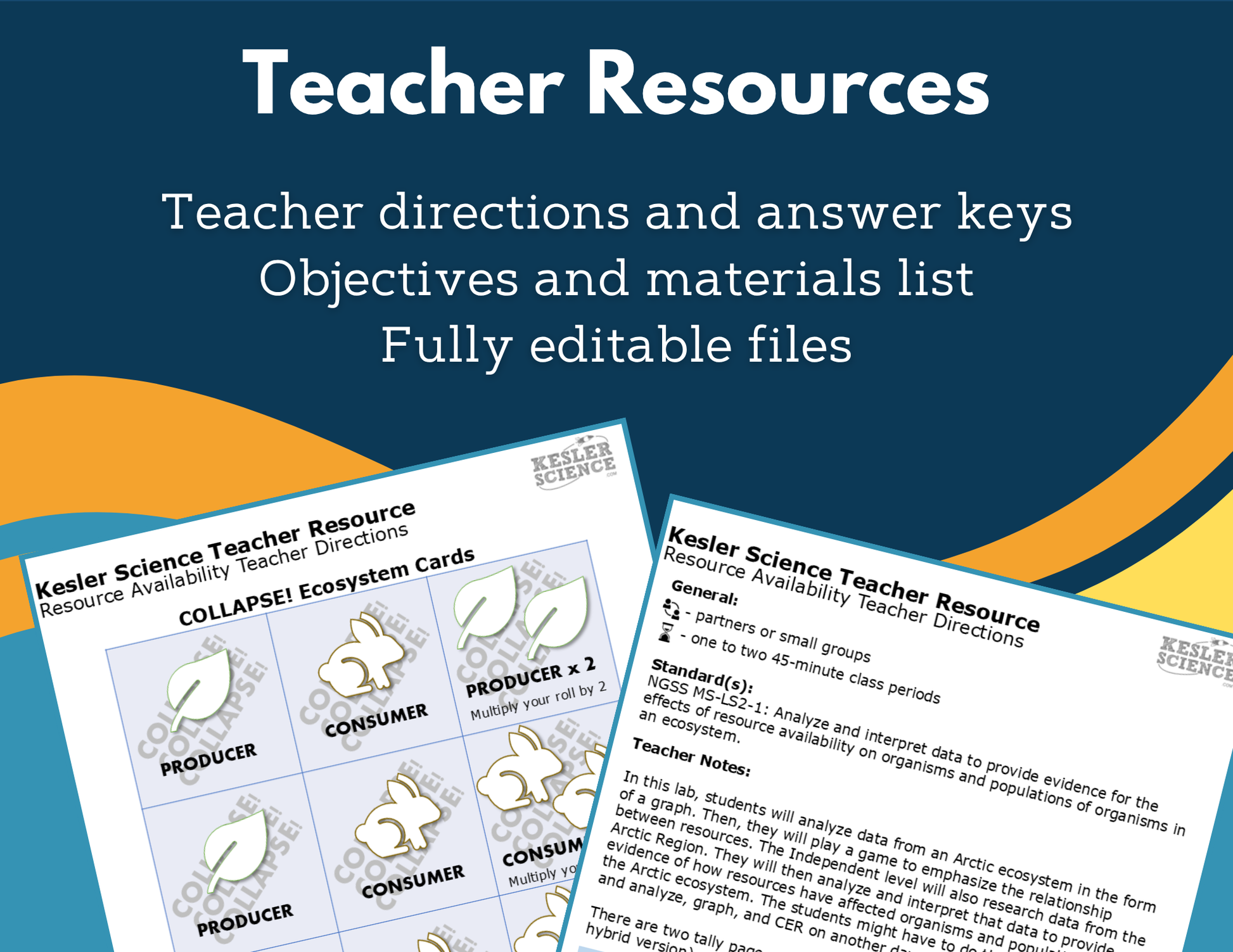 Resource Availability Digital Inquiry Lab - NGSS MS LS2-1
