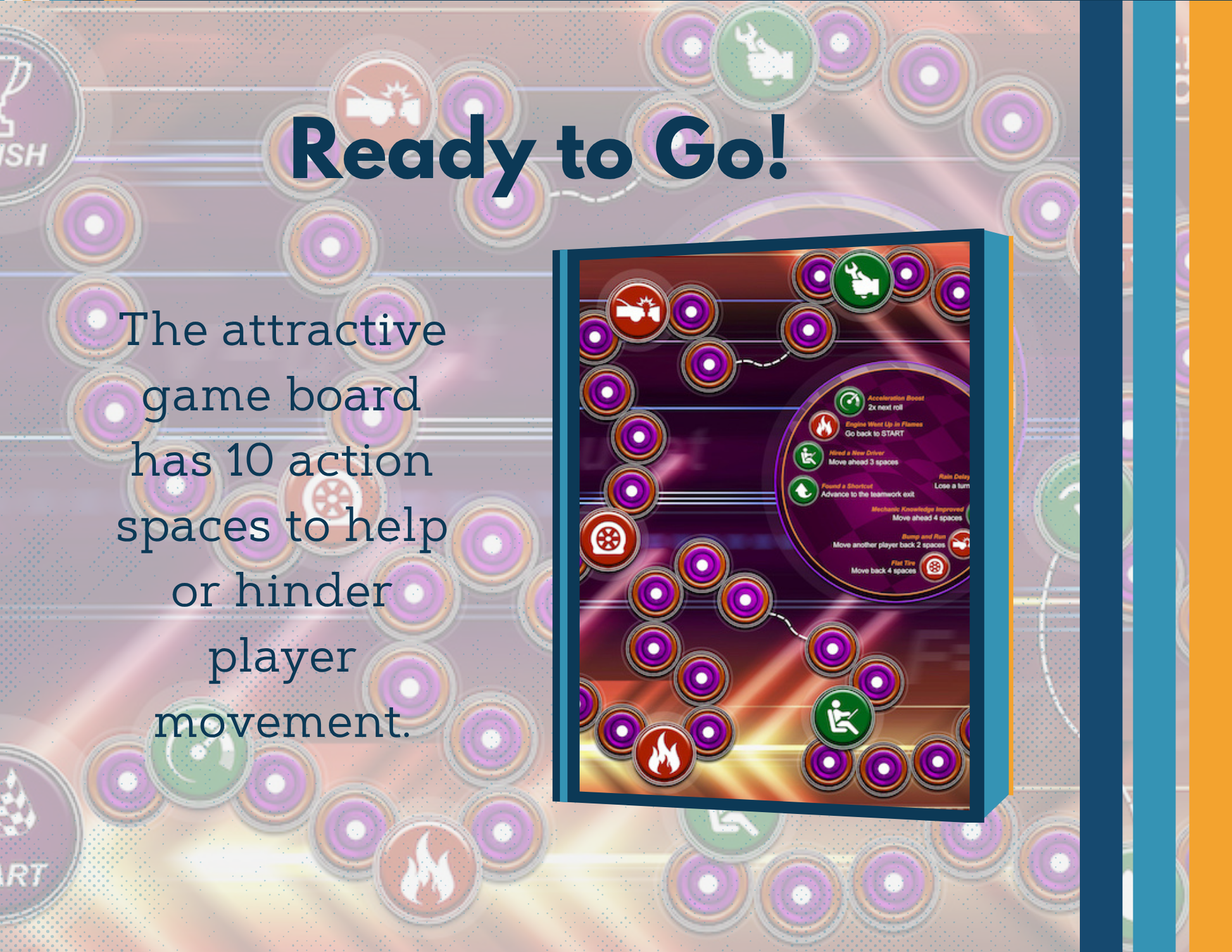 Force & Motion-themed Game Board with Editable Cards