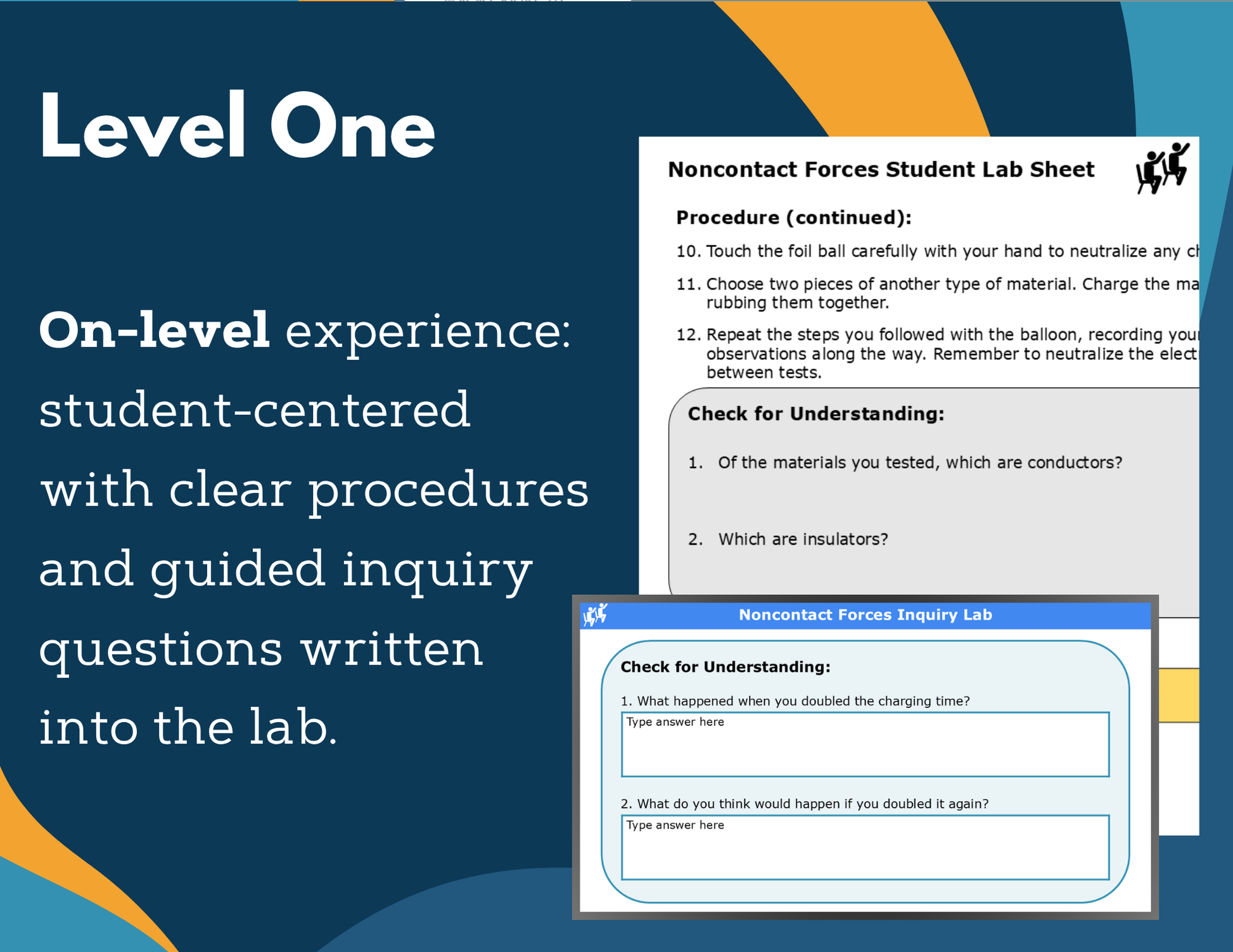 Noncontact Forces Digital Inquiry Lab - NGSS MS PS2-5
