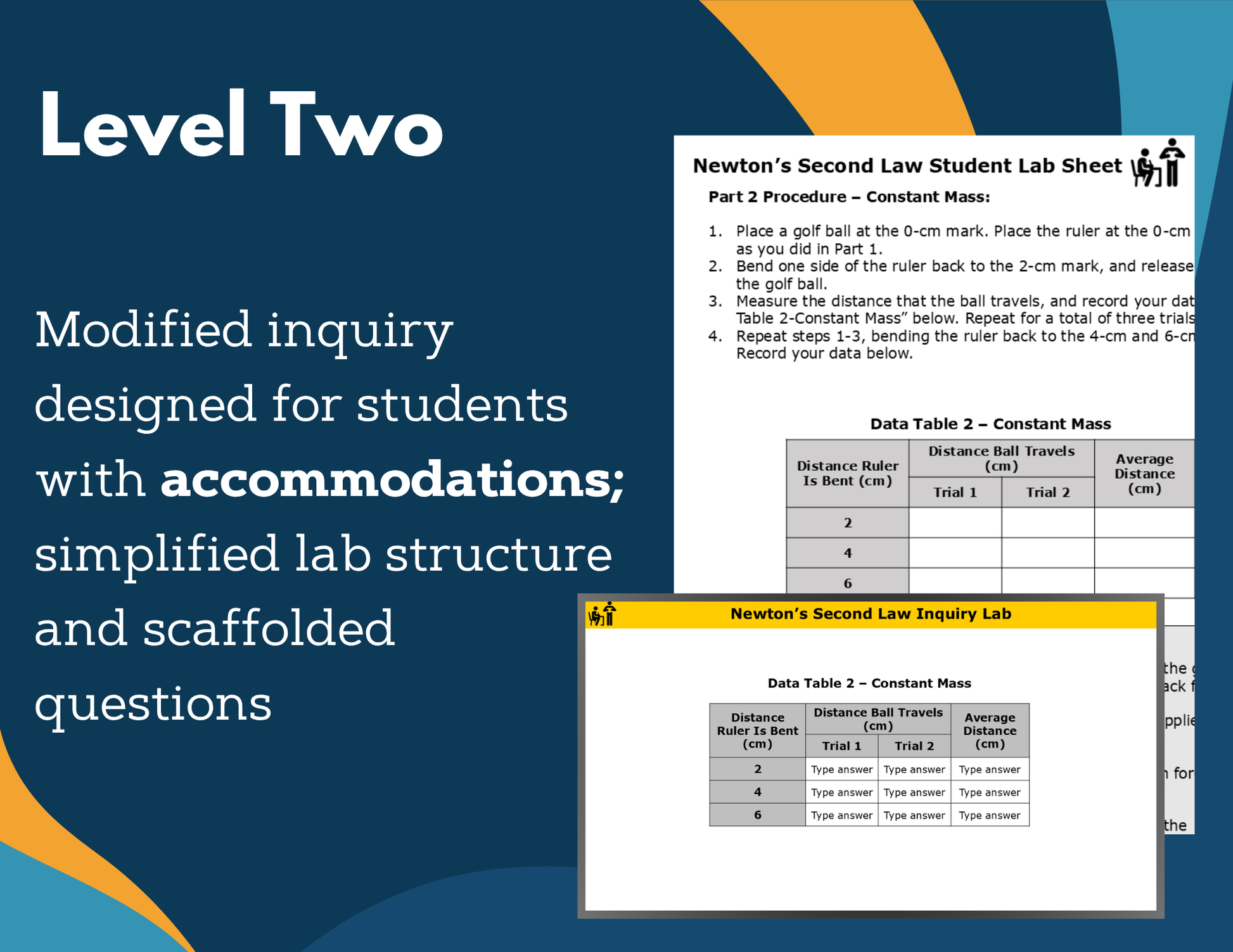 Newton's Second Law Digital Inquiry Lab - NGSS MS PS2-2