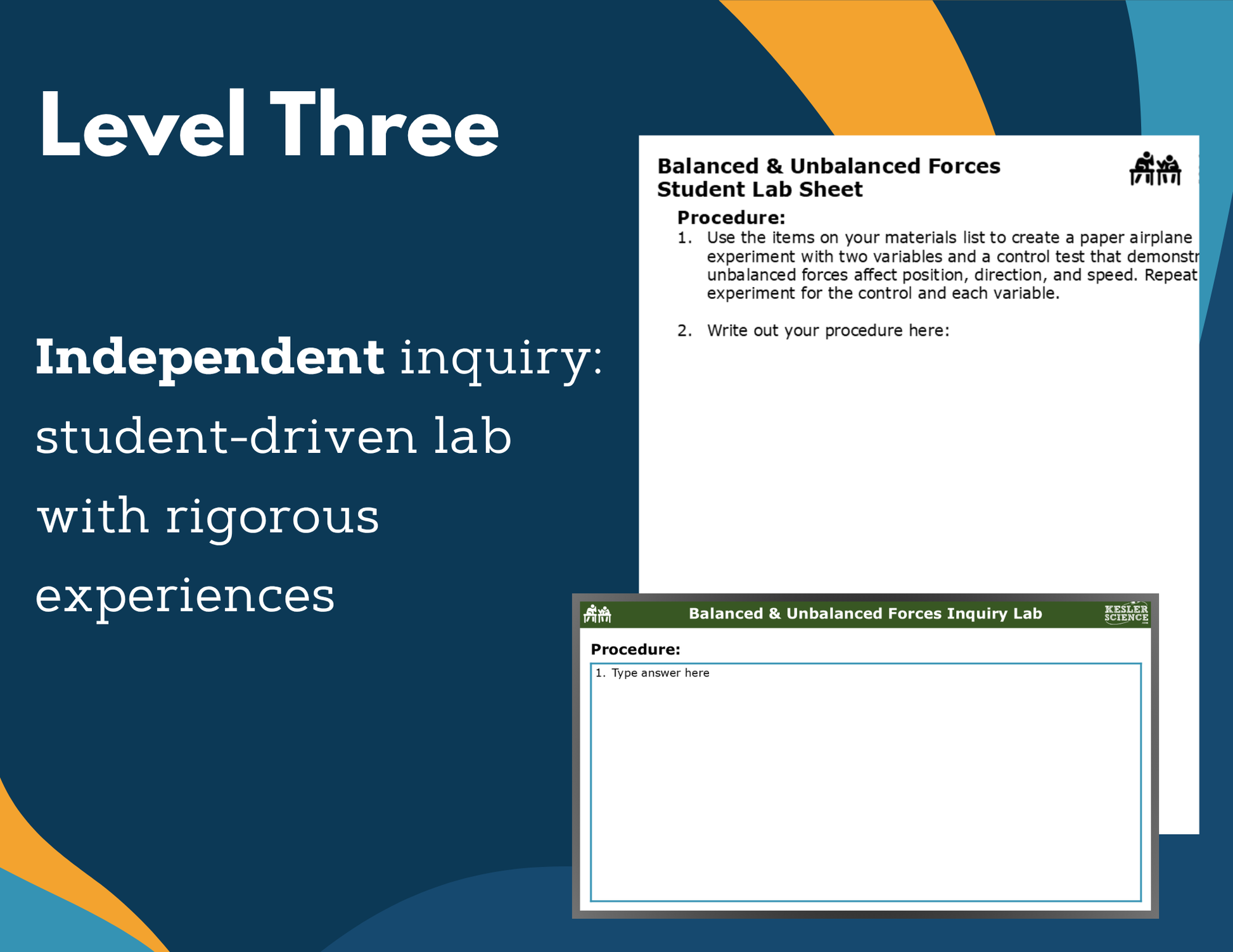 Balanced & Unbalanced Forces Digital Inquiry Lab - MS 6-8