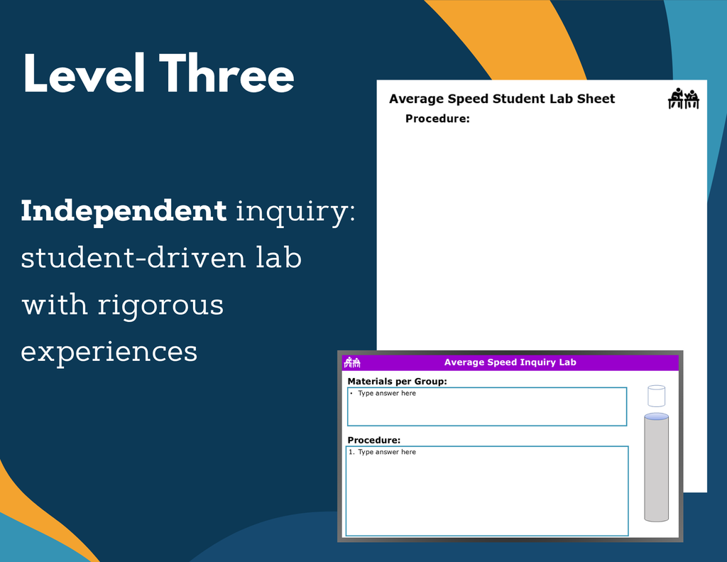 Average Speed Digital Inquiry Lab - MS 6-8