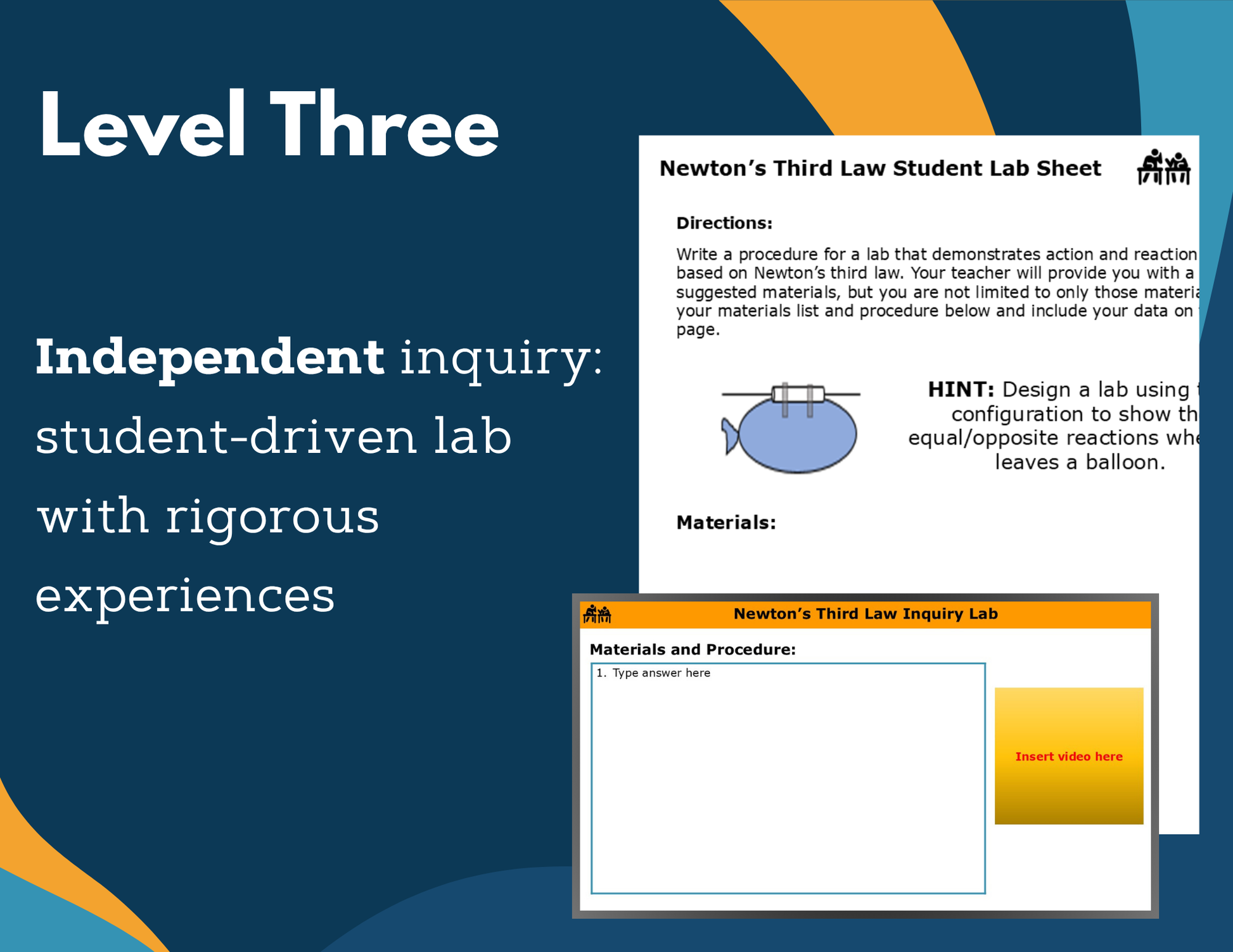Newton's Third Law Digital Inquiry Lab - NGSS MS PS2-1