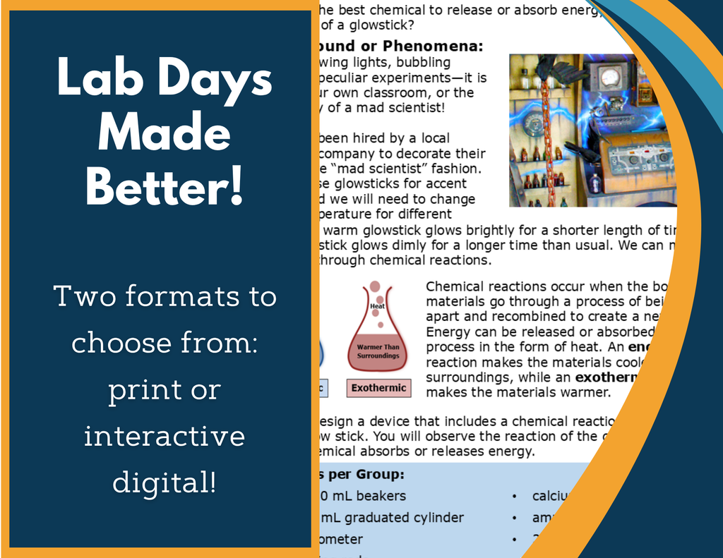 Endothermic & Exothermic Digital Inquiry Lab - NGSS MS PS1-6