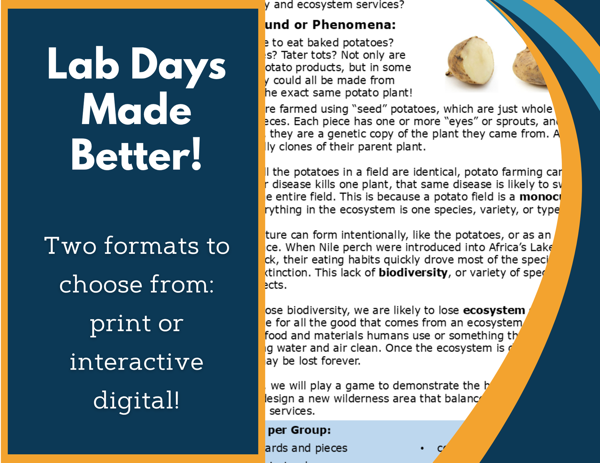 Designs for Biodiversity Digital Inquiry Lab - NGSS MS LS2-5