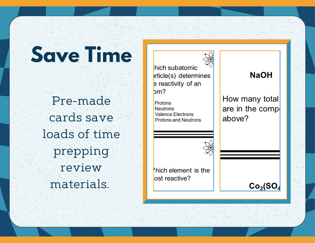 Chemistry-themed Board Game & Cards with Differentiated Card Sets - MS 6-8