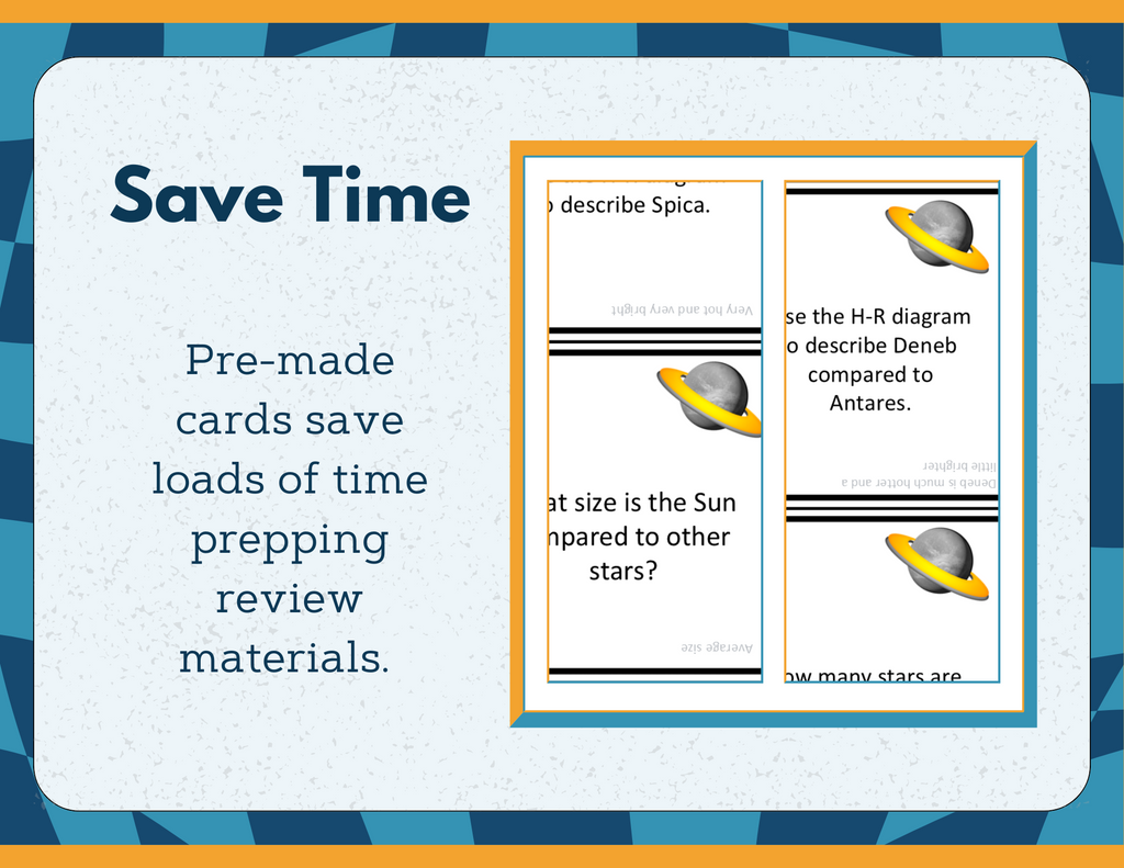 Space-themed Board Game & Cards with Differentiated Card Sets - MS 6-8