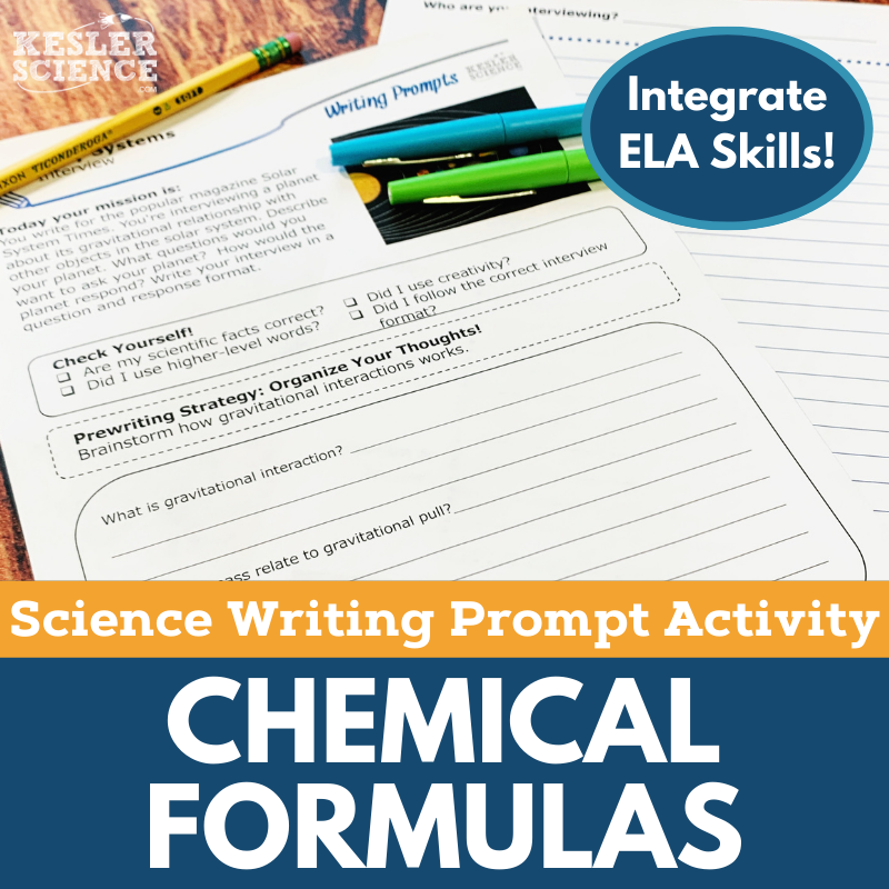 Writing Prompts - Chemical Formulas - MS 6-8