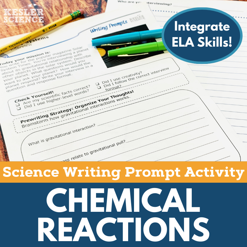 Writing Prompts - Chemical Reactions - MS 6-8