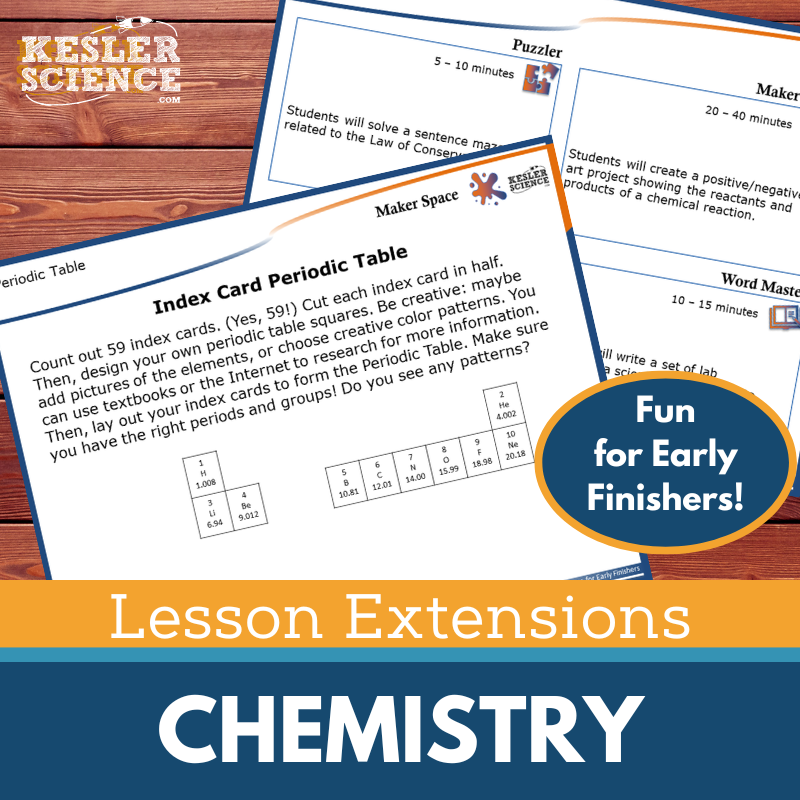 Lesson Extensions: Chemistry