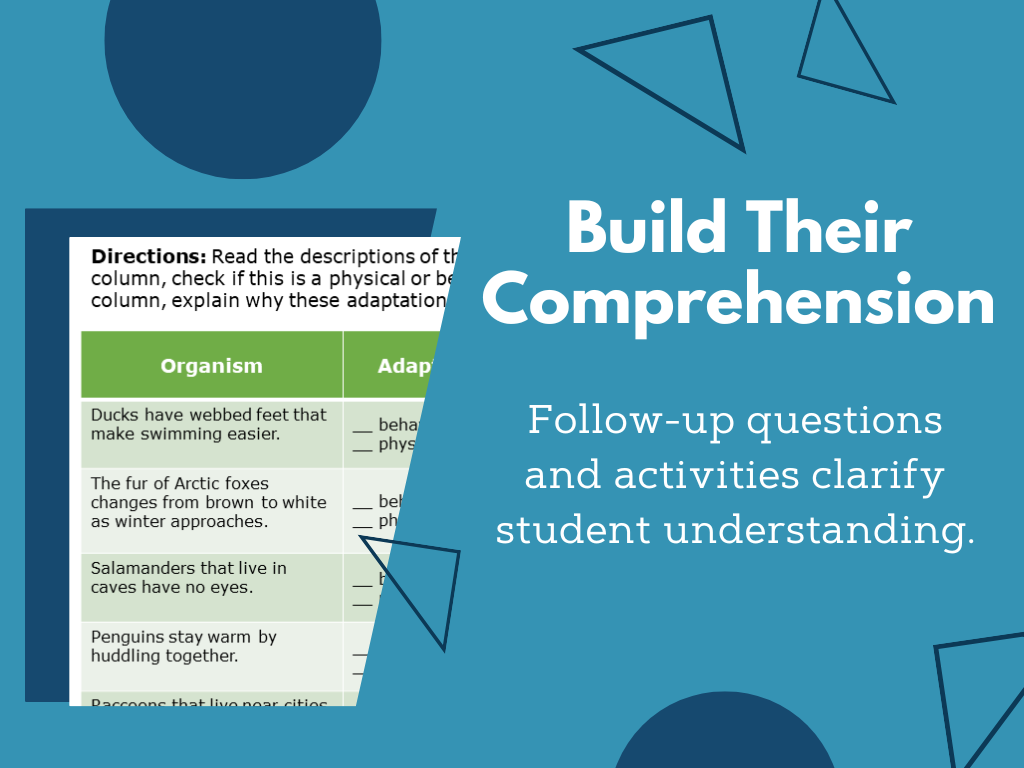 MS 6th 7th 8th - Adaptations - Sub Plans