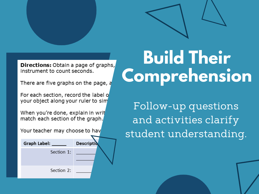 MS 6th 7th 8th - Graphing Motion - Sub Plans