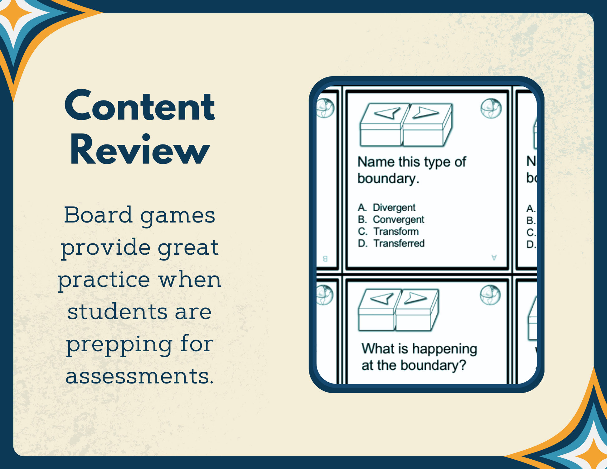 Earth Science-themed Board Game & Cards with Differentiated Card Sets - MS 6-8