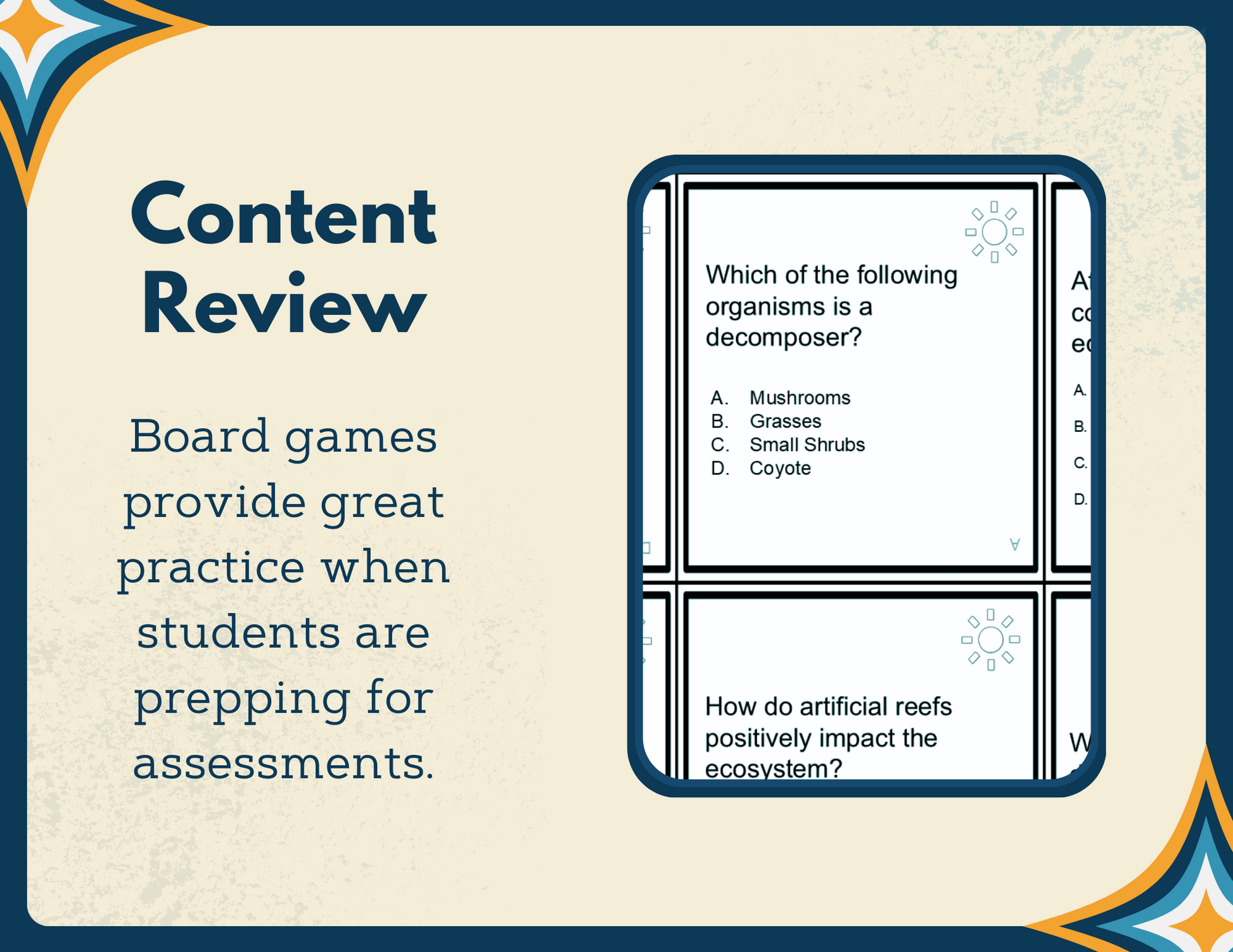 Ecosystems-themed Board Game & Cards with Differentiated Card Sets - MS 6-8