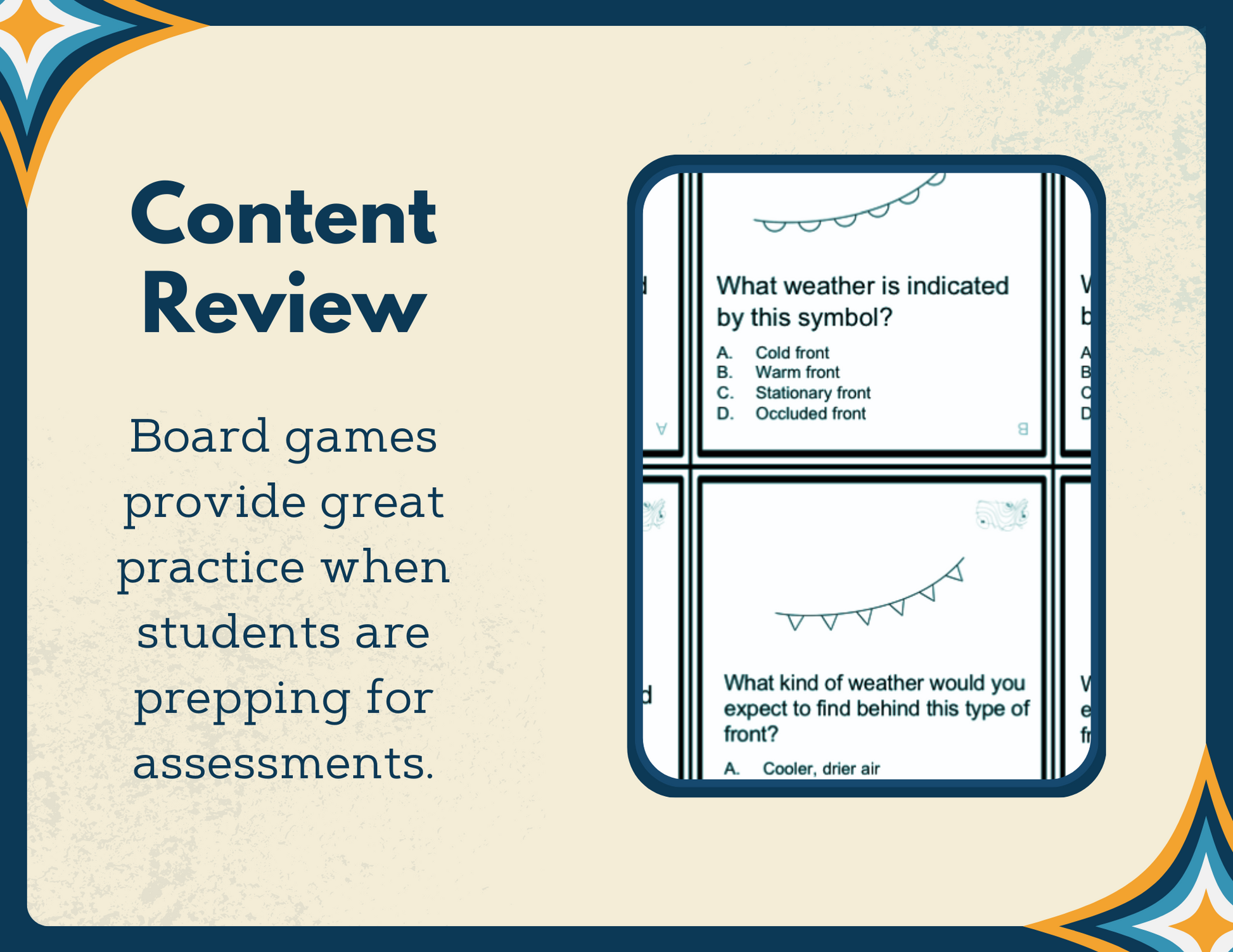 Weather-themed Board Game & Cards with Differentiated Card Sets - MS 6-8