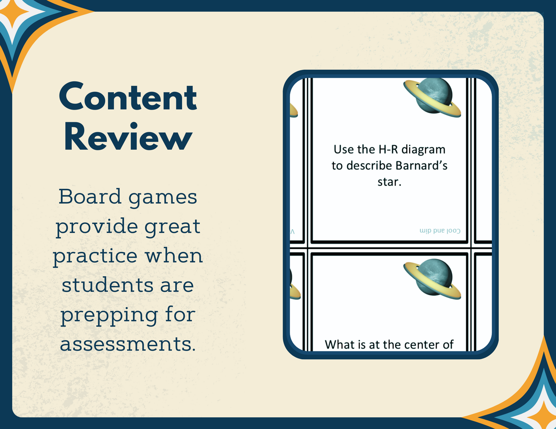 Space-themed Board Game & Cards with Differentiated Card Sets - MS 6-8