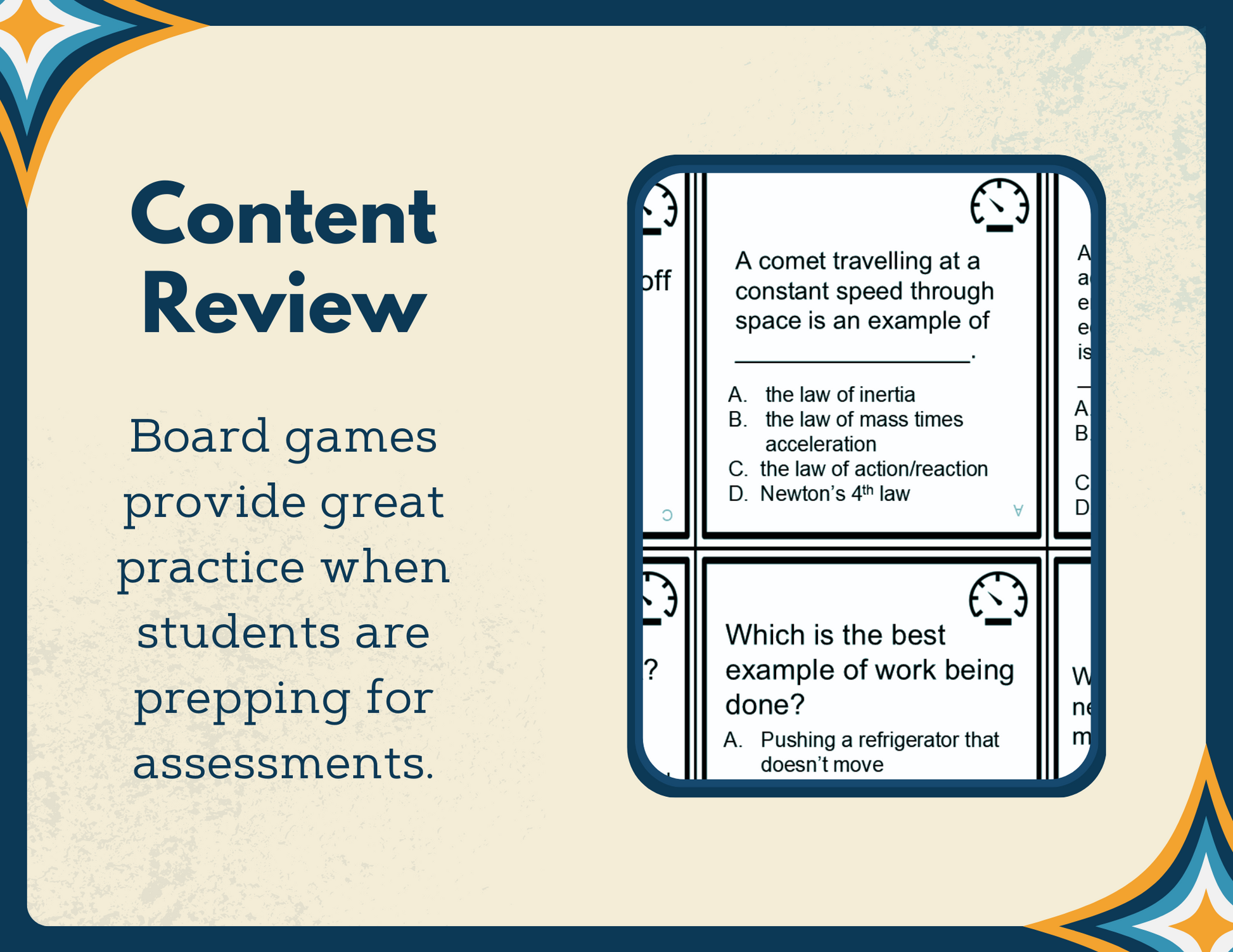 Force & Motion-themed Board Game & Cards with Differentiated Card Sets - MS 6-8