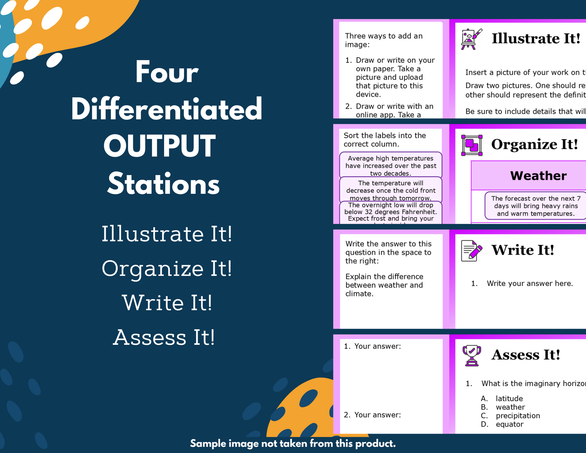 Compare Earth's Resources Student-Led Station Lab - Grade 4, New TEKS 4.11A