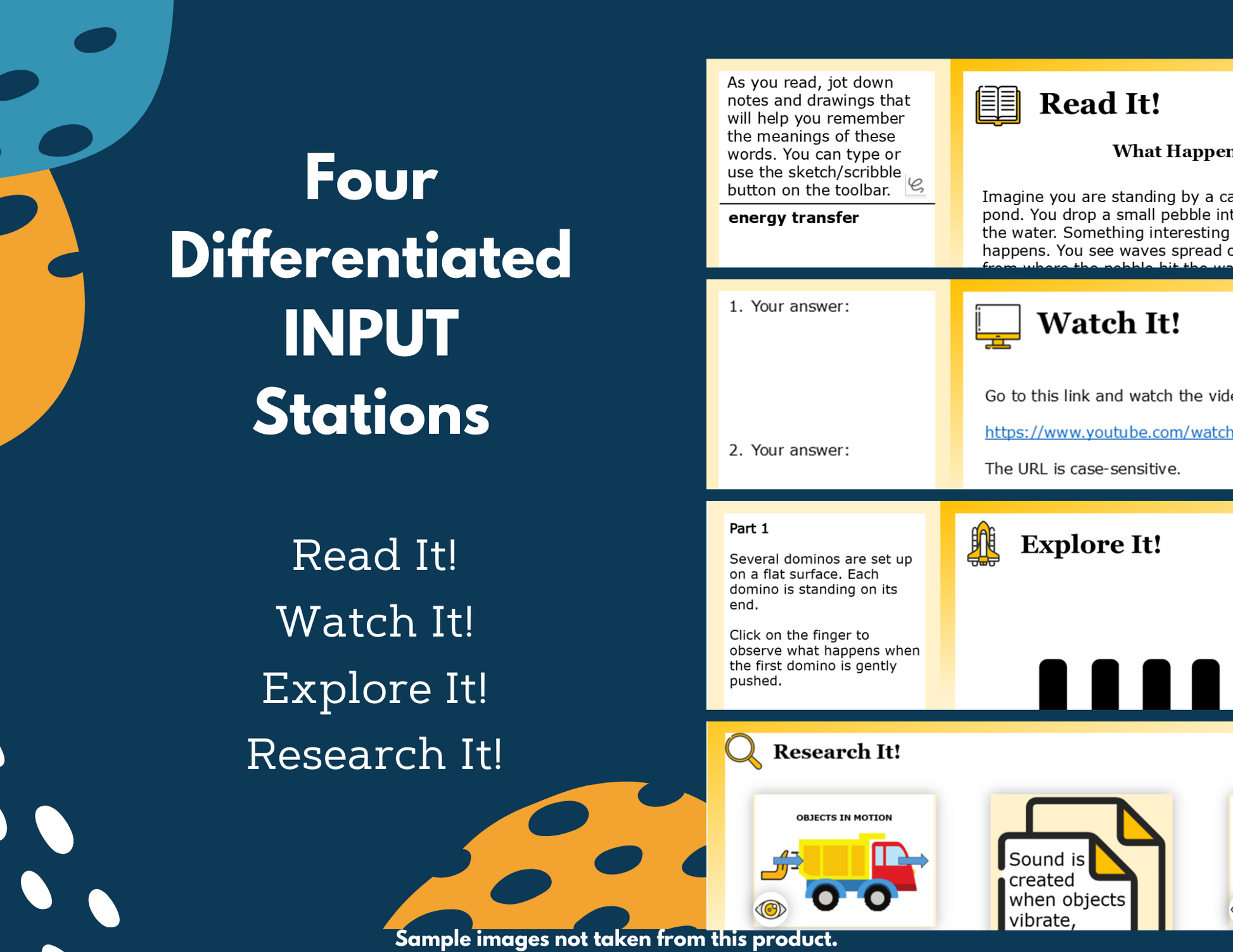 Compare Earth's Resources Student-Led Station Lab - Grade 4, New TEKS 4.11A
