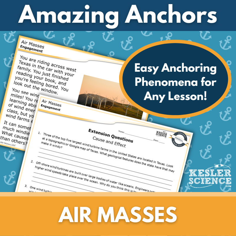 Amazing Anchors Interactions of Air Masses - NGSS MS ESS2-5