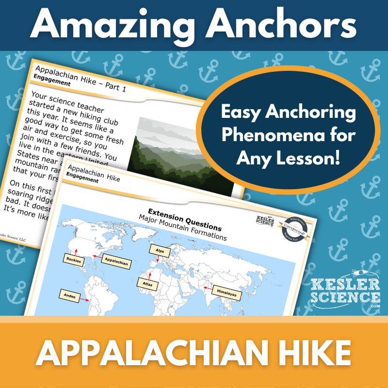Amazing Anchors Formation of Crustal Features (Appalachian Hike) - MS 6-8