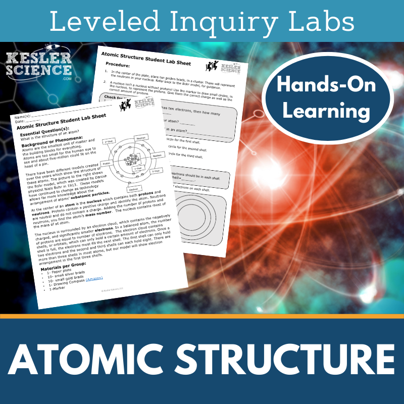 Atoms Inquiry Lab - MS 6-8 Science TEKS