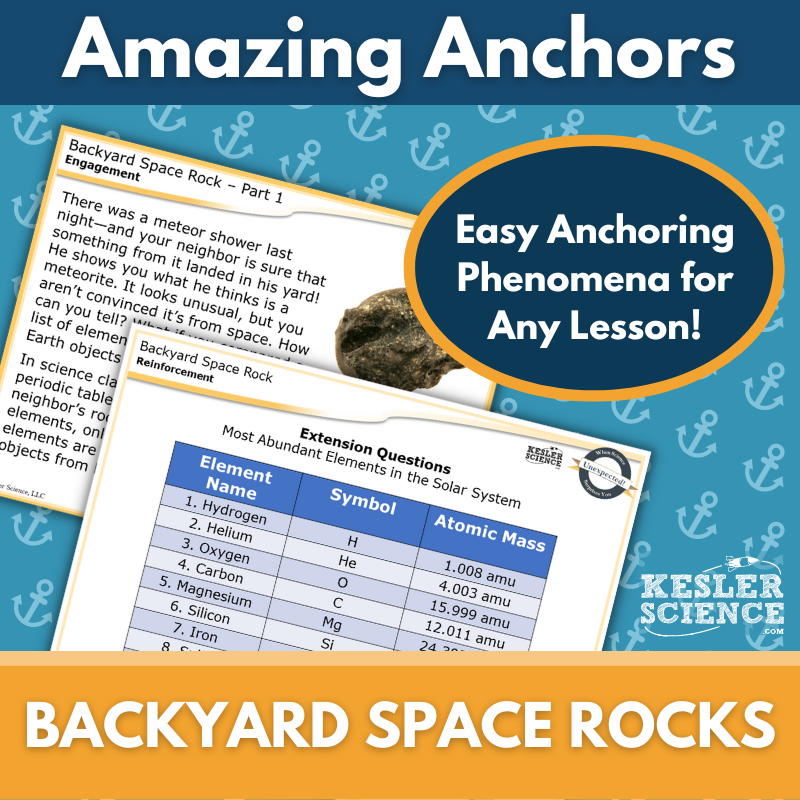 Amazing Anchors Elements of Earth (Backyard Space Rocks) - MS 6-8
