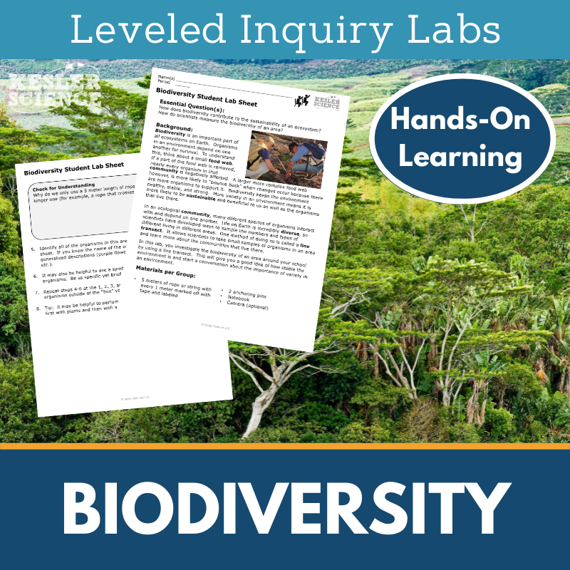 Biodiversity Inquiry Lab - MS 6-8 Science TEKS