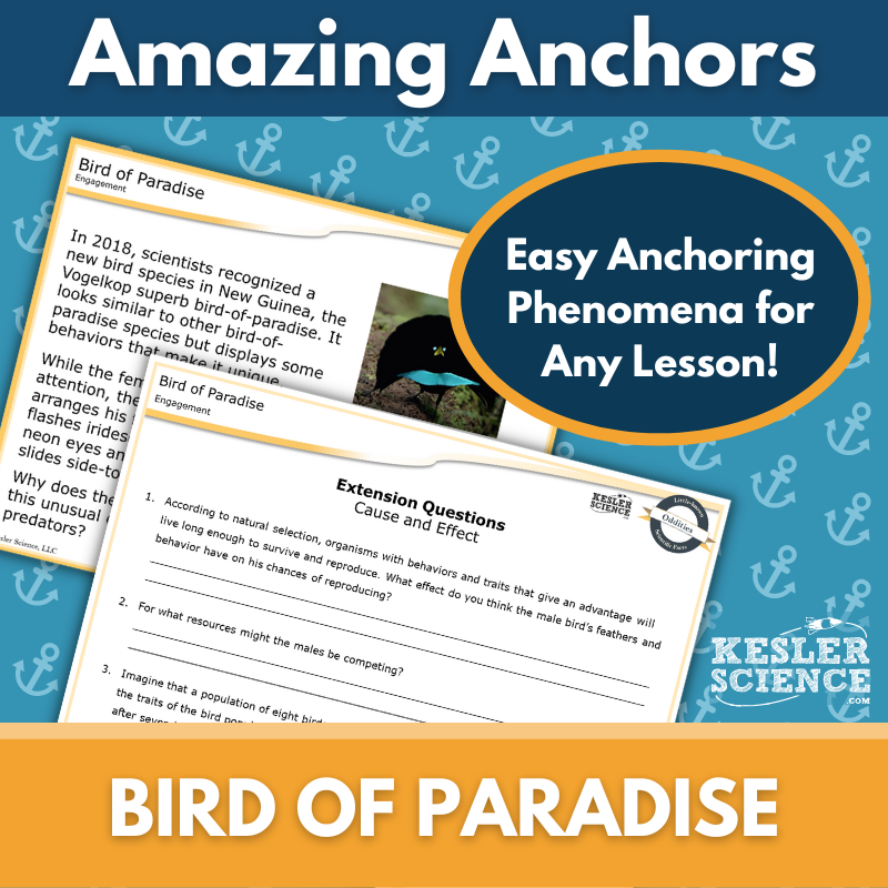 Amazing Anchors Plant & Animal Reproduction (Birds of Paradise) - NGSS MS LS1-4