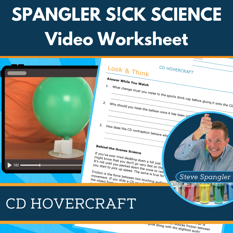 CD Hovercraft - Spangler Video Worksheets with CER