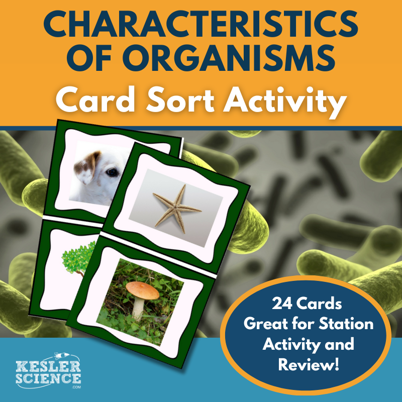 Basic Characteristics of Organisms Card Sort Activity