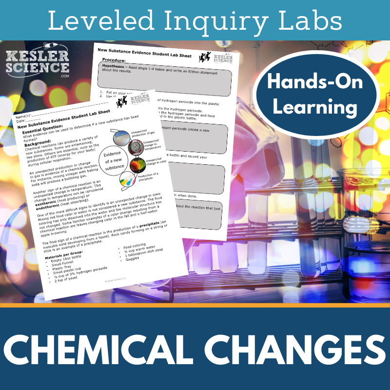 Chemical Changes Inquiry Lab - MS 6-8 Science TEKS