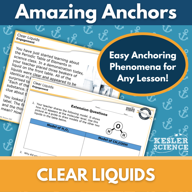 Amazing Anchors Counting Atoms & Elements (Clear Liquids) - MS 6-8