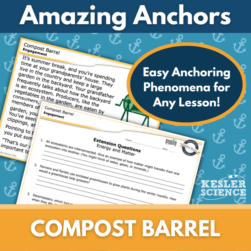 Amazing Anchors Carbon Cycle (Compost Barrel) - NGSS MS LS2-3