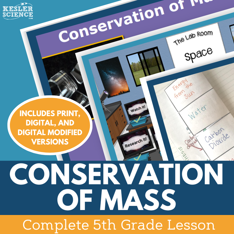 Conservation of Mass - Complete Lesson Plan - 5th Grade