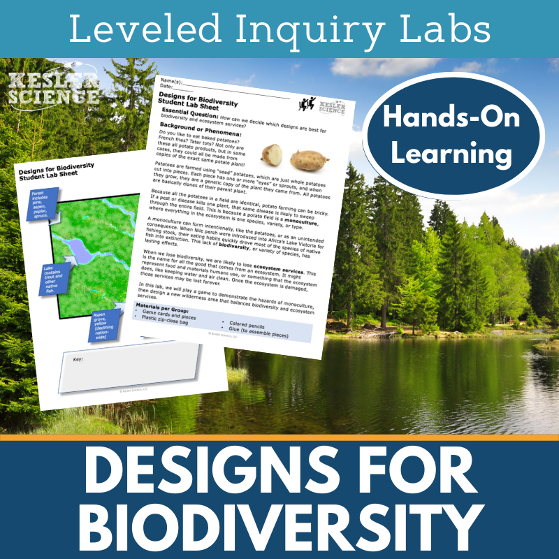 Designs for Biodiversity Inquiry Lab - NGSS MS LS2-5