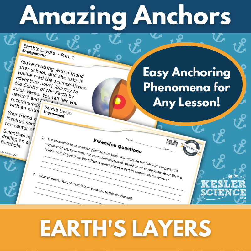 Amazing Anchors Earth's Layers - MS 6-8