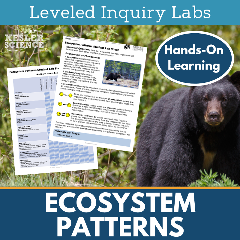 Ecosystem Patterns Inquiry Lab - NGSS MS LS2-2