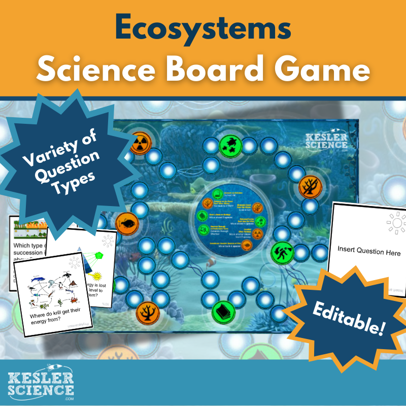 Ecosystems-themed Board Game & Cards with Differentiated Card Sets - MS 6-8